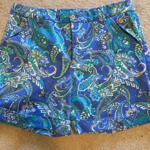 Ralph Lauren Paisley Bermuda Walking Shorts 16